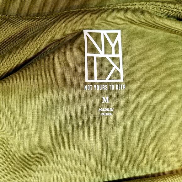 NOT YOURS TO KEEP Mary Midi Dress in Olive Medium - Picture 9 of 10